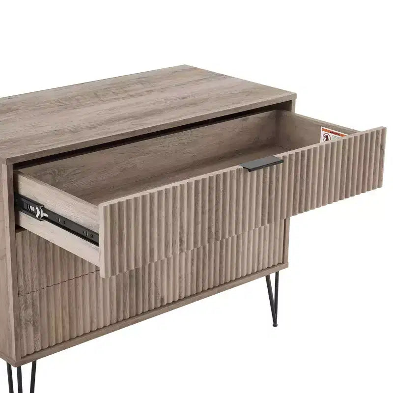 Manhattan Comfort Dumbo 2pc Modern 5 Drawer Dresser and 3 Drawer Dresser Set