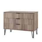 Manhattan Comfort Dumbo 2pc Modern 5 Drawer Dresser and 3 Drawer Dresser Set