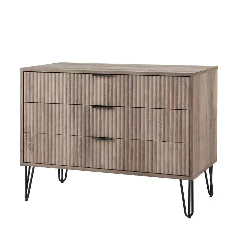 Manhattan Comfort Dumbo 2pc Modern 5 Drawer Dresser and 3 Drawer Dresser Set