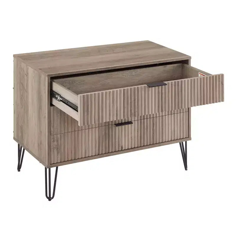 Manhattan Comfort Dumbo 2pc Modern 5 Drawer Dresser and 3 Drawer Dresser Set