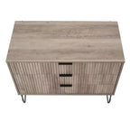 Manhattan Comfort Dumbo 2pc Modern 5 Drawer Dresser and 3 Drawer Dresser Set