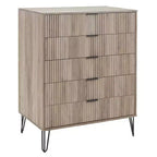Manhattan Comfort Dumbo 2pc Modern 5 Drawer Dresser and 3 Drawer Dresser Set