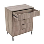 Manhattan Comfort Dumbo 2pc Modern 5 Drawer Dresser and 3 Drawer Dresser Set