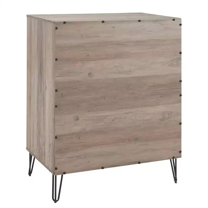 Manhattan Comfort Dumbo 2pc Modern 5 Drawer Dresser and 3 Drawer Dresser Set
