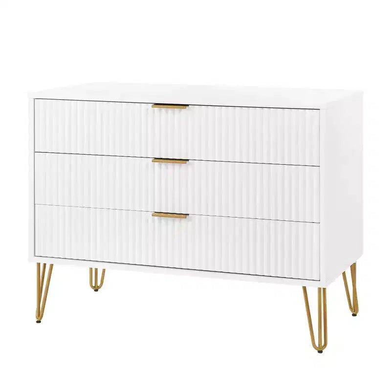 Manhattan Comfort Dumbo 2pc Modern 5 Drawer Dresser and 3 Drawer Dresser Set