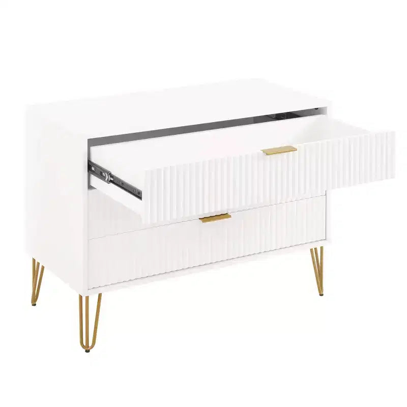 Manhattan Comfort Dumbo 2pc Modern 5 Drawer Dresser and 3 Drawer Dresser Set