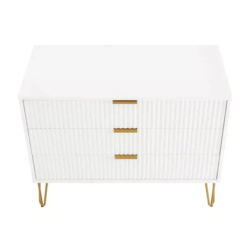 Manhattan Comfort Dumbo 2pc Modern 5 Drawer Dresser and 3 Drawer Dresser Set