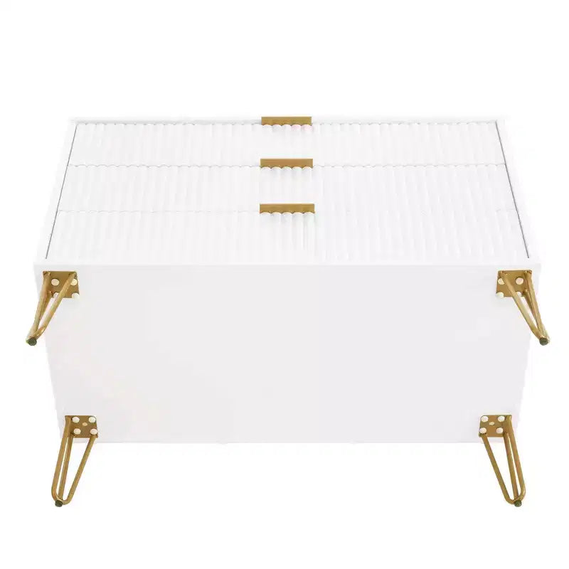 Manhattan Comfort Dumbo 2pc Modern 5 Drawer Dresser and 3 Drawer Dresser Set