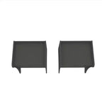 Manhattan Comfort Set of 2 Coney 2 Drawer Nightstands