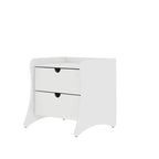 Manhattan Comfort Set of 2 Coney 2 Drawer Nightstands