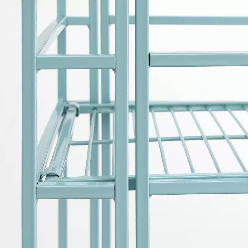 32.5 Extra Storage 3 Tier Foldable Metal Shelf - Breighton Home