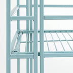 32.5 Extra Storage 3 Tier Foldable Metal Shelf - Breighton Home