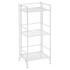 32.5 Extra Storage 3 Tier Foldable Metal Shelf - Breighton Home