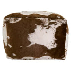 Saro Lifestyle Faux Fur Cow Hide Pouf