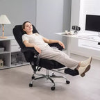 Vinsetto Executive Massage Office Chair, Heated Computer Desk Chair with Adjustable Height and Footrest