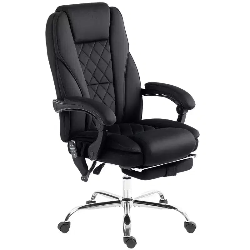 Vinsetto Executive Massage Office Chair, Heated Computer Desk Chair with Adjustable Height and Footrest