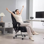 Vinsetto Executive Massage Office Chair, Heated Computer Desk Chair with Adjustable Height and Footrest