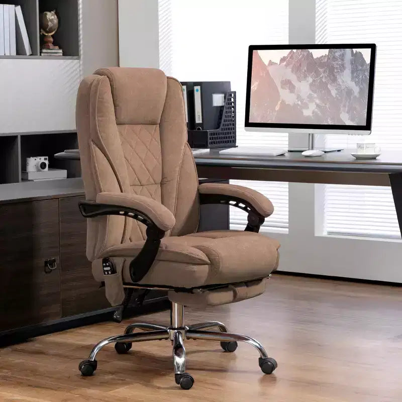 Vinsetto Executive Massage Office Chair, Heated Computer Desk Chair with Adjustable Height and Footrest