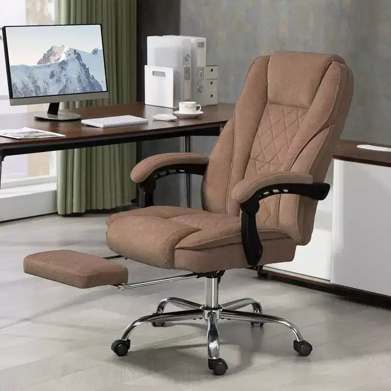 Vinsetto Executive Massage Office Chair, Heated Computer Desk Chair with Adjustable Height and Footrest