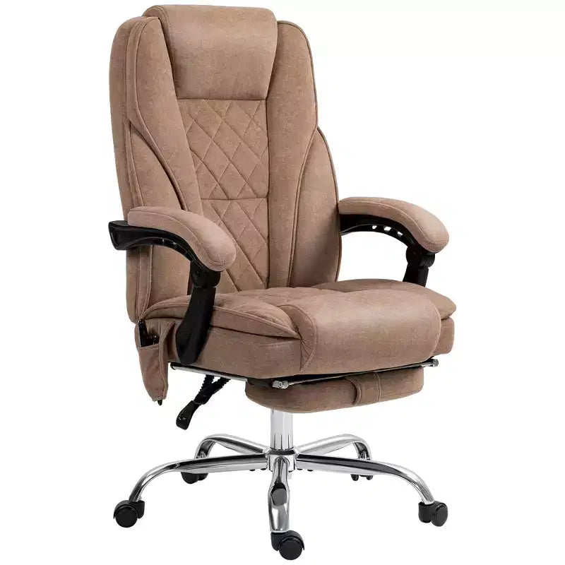 Vinsetto Executive Massage Office Chair, Heated Computer Desk Chair with Adjustable Height and Footrest