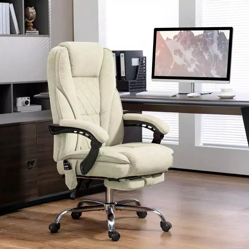 Vinsetto Executive Massage Office Chair, Heated Computer Desk Chair with Adjustable Height and Footrest