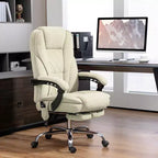 Vinsetto Executive Massage Office Chair, Heated Computer Desk Chair with Adjustable Height and Footrest