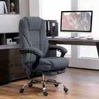 Vinsetto Executive Massage Office Chair, Heated Computer Desk Chair with Adjustable Height and Footrest