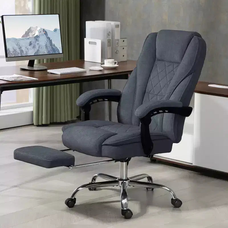 Vinsetto Executive Massage Office Chair, Heated Computer Desk Chair with Adjustable Height and Footrest