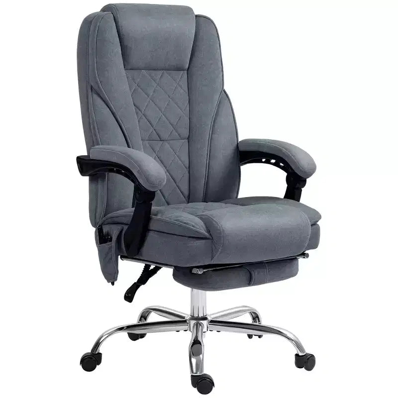 Vinsetto Executive Massage Office Chair, Heated Computer Desk Chair with Adjustable Height and Footrest