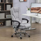 Vinsetto Executive Massage Office Chair, Heated Computer Desk Chair with Adjustable Height and Footrest