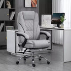 Vinsetto Executive Massage Office Chair, Heated Computer Desk Chair with Adjustable Height and Footrest