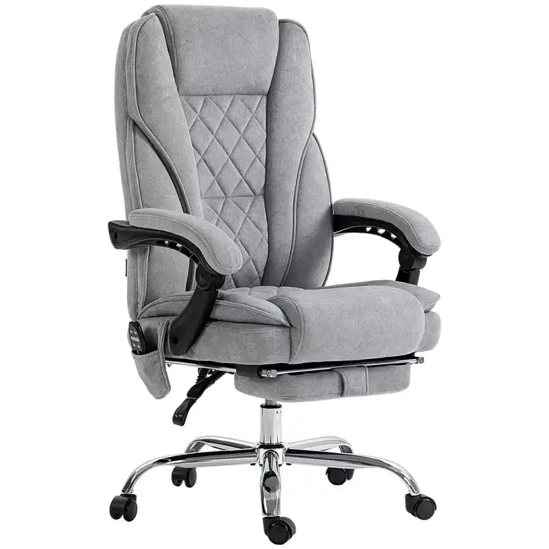 Vinsetto Executive Massage Office Chair, Heated Computer Desk Chair with Adjustable Height and Footrest
