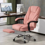 Vinsetto Executive Massage Office Chair, Heated Computer Desk Chair with Adjustable Height and Footrest