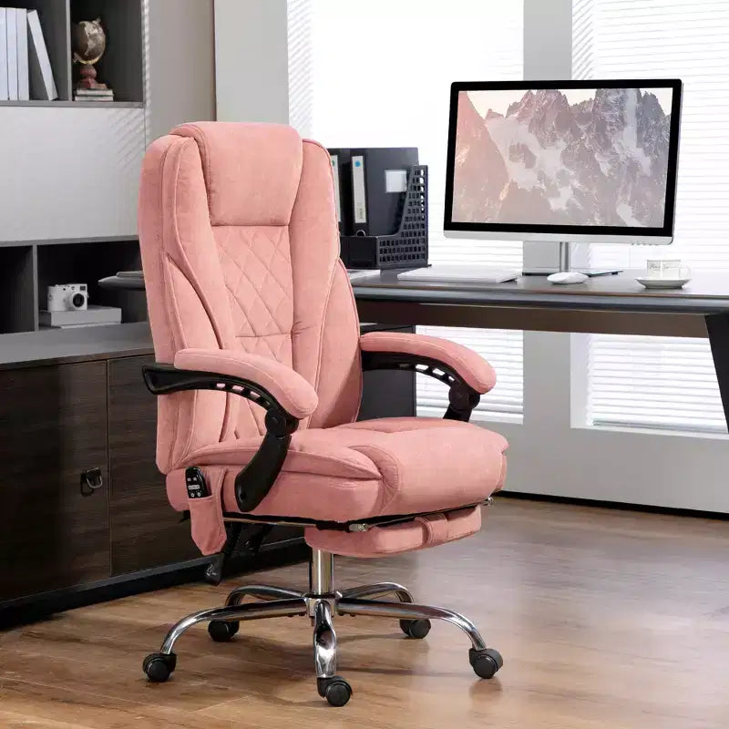 Vinsetto Executive Massage Office Chair, Heated Computer Desk Chair with Adjustable Height and Footrest