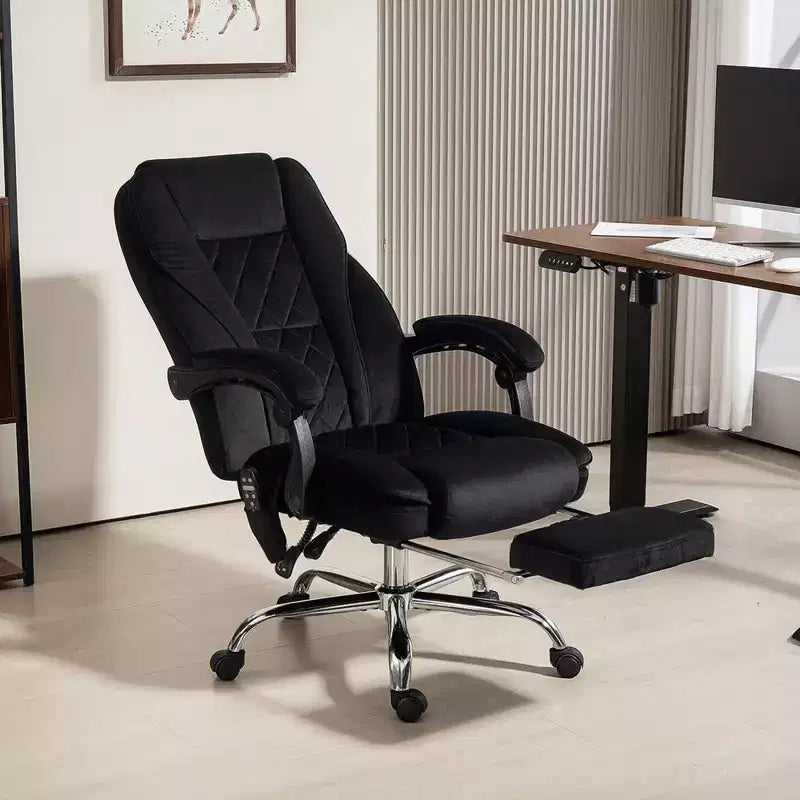 Vinsetto Executive Massage Office Chair, Heated Computer Desk Chair with Adjustable Height and Footrest