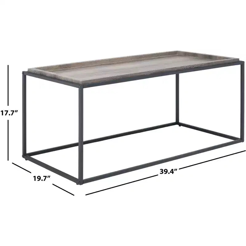 Andey Coffee Table - COF2001A - Brown/Black - Safavieh