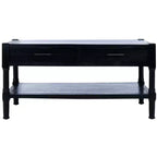 Filbert 2 Drawer Coffee Table - Black - Safavieh