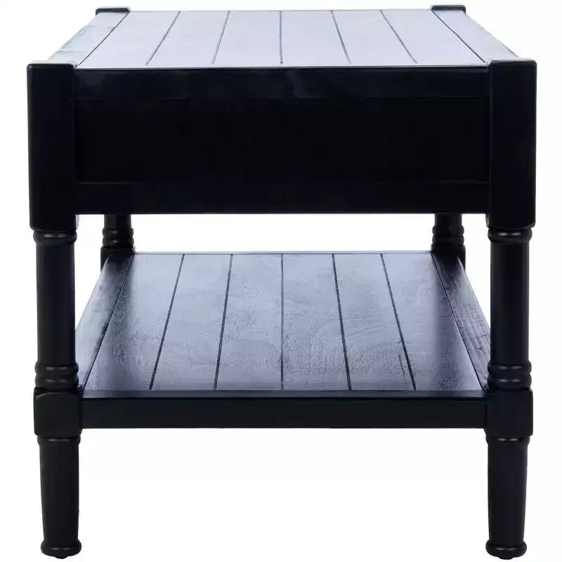 Filbert 2 Drawer Coffee Table - Black - Safavieh
