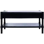 Filbert 2 Drawer Coffee Table - Black - Safavieh