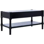 Filbert 2 Drawer Coffee Table - Black - Safavieh
