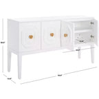 Riya Credenza a 3 Ante e 2 Ripiani - MED5005 - Bianco - Safavieh