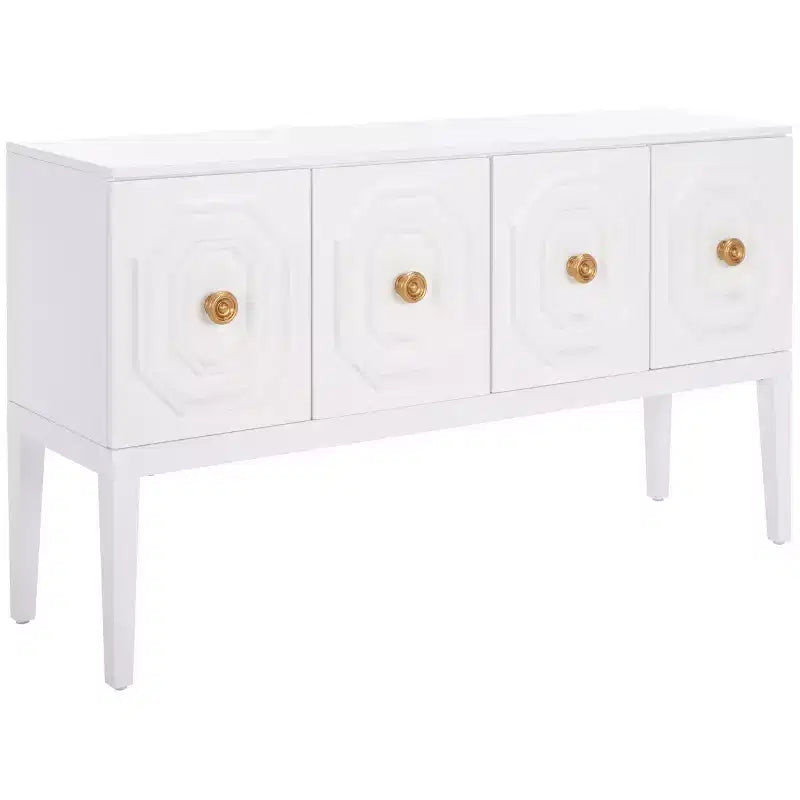 Riya 3 Door 2 Shelf Sideboard - MED5005 - White - Safavieh