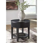 Signature Design by Ashley 1 Drawer Marstream End Table, Black