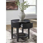 Signature Design by Ashley 1 Drawer Marstream End Table, Black
