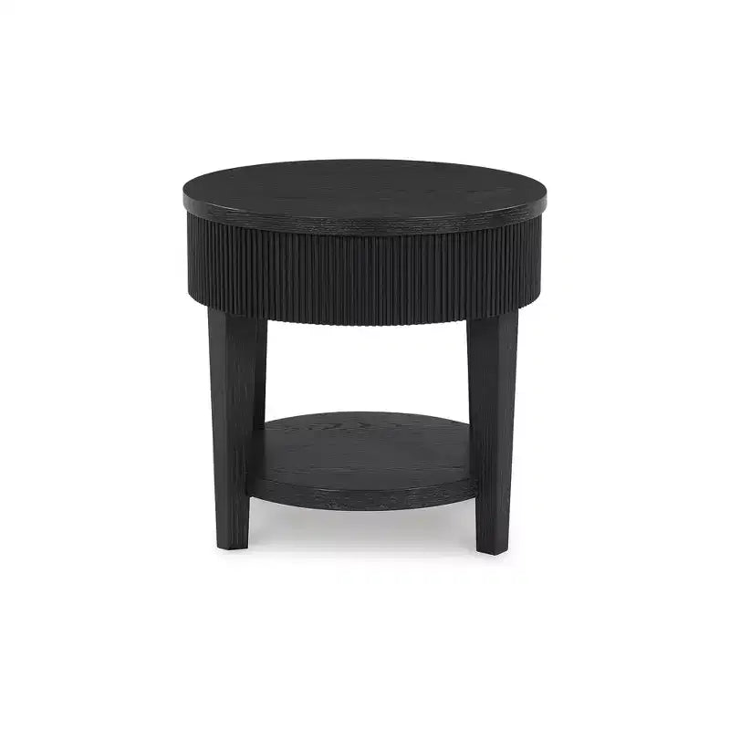 Signature Design by Ashley 1 Drawer Marstream End Table, Black