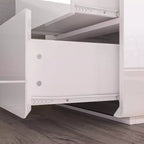 Famapy Modern Nightstand With LED Light 2-Drawers Bedside Table