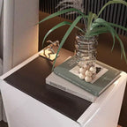 Famapy Modern Nightstand With LED Light 2-Drawers Bedside Table