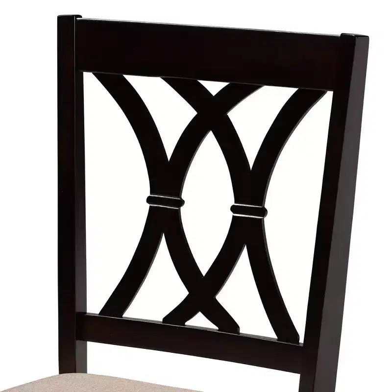 Baxton Studio April Modern Wood 5-Piece Dining Set