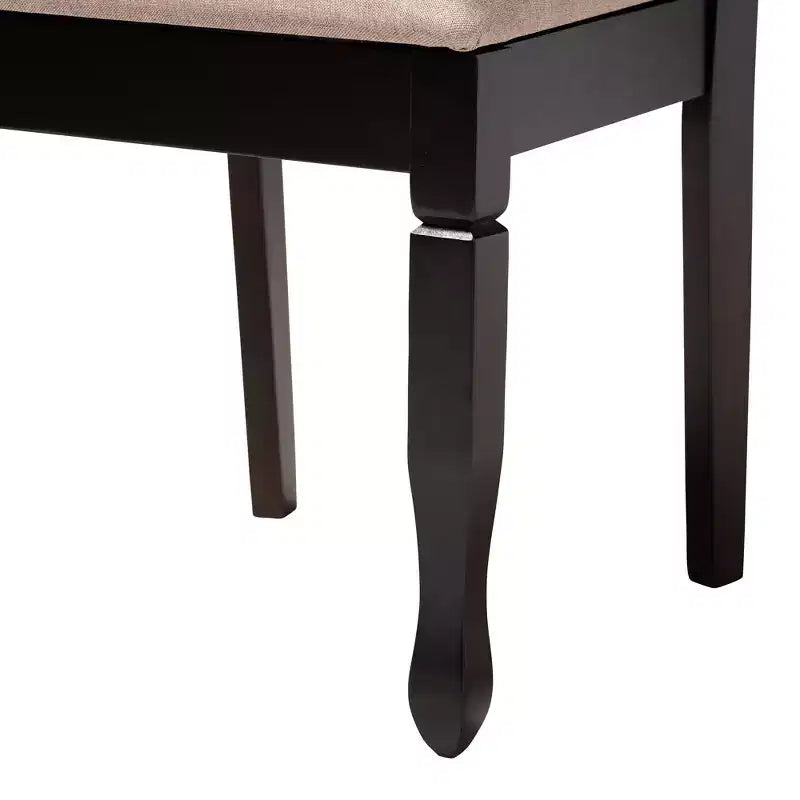 Baxton Studio April Modern Wood 5-Piece Dining Set