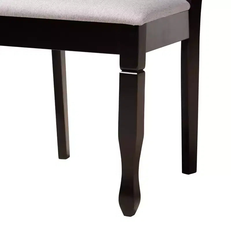 Baxton Studio April Modern Wood 5-Piece Dining Set